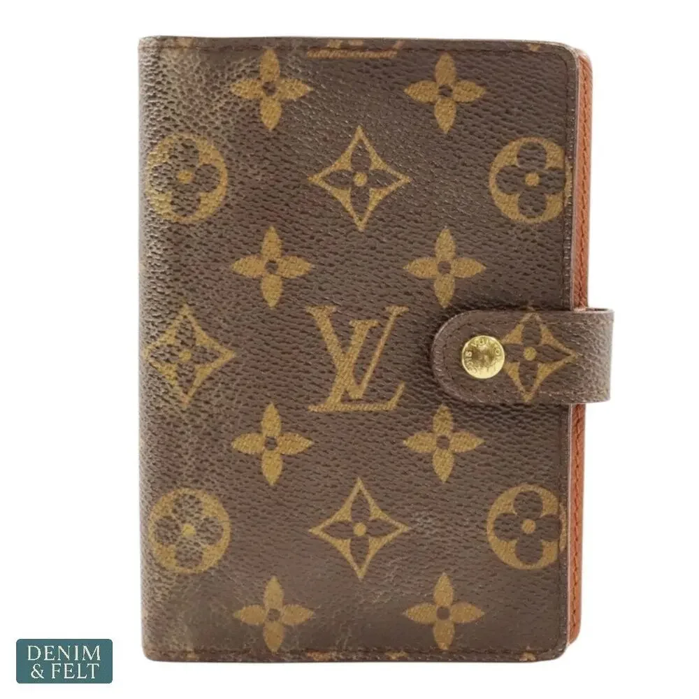 Louis Vuitton Small Ring Agenda‎ Cover Monogram Canvas Planner Authentic